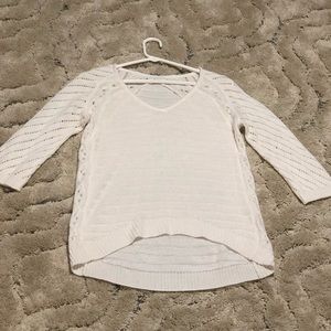 Cream textured sweater